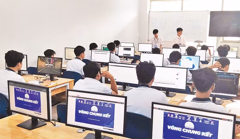 Học sinh tham gia Hội thi Tin học trẻ Thành phố Hồ Chí Minh năm 2025.