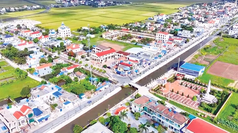 Diện mạo nông thôn của tỉnh Ninh Bình ngày càng khởi sắc.