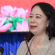 Đồng chí Võ Thị Ánh Xuân, Bí thư Trung ương Đảng, Phó Chủ tịch nước phát biểu tại buổi tiếp xúc cử tri tại phường Long Xuyên.
