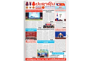 Báo Pasaxon, Tiếng nói của Trung ương Đảng Nhân dân Cách mạng Lào, số ra ngày 1/9.