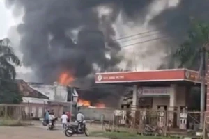 Hiện trường vụ cháy.