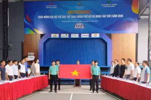 Nghi thức khai mạc Giải Pickleball chào mừng Đại hội Thể dục thể thao Thành phố Hồ Chí Minh lần I.