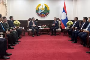 Quang cảnh cuộc gặp. (Ảnh: DUY TOÀN)