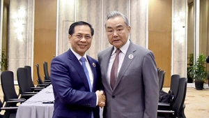 Bộ trưởng Ngoại giao Bùi Thanh Sơn và Bộ trưởng Ngoại giao Trung Quốc Vương Nghị. (Ảnh: Bộ Ngoại giao Việt Nam)
