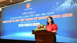 Bà Nguyễn Thị Lâm Giang - Cục trưởng Đổi mới sáng tạo, chuyển đổi xanh và Khuyến công (Bộ Công thương).