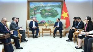Quang cảnh cuộc tiếp. (Ảnh: TTXVN)