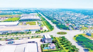 Vốn đầu tư nước ngoài tại Bình Dương trong 5 tháng đầu năm 2025 tập trung vào sản xuất ở các khu công nghiệp. Trong ảnh: Một góc Khu công nghiệp Việt Nam-Singapore 2 tại Bình Dương.