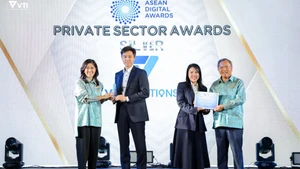Sản phẩm của doanh nghiệp Việt Nam đoạt giải bạc ở vòng Chung khảo Giải thưởng Số ASEAN diễn ra tháng 1/2025 tại Thái Lan. (Ảnh: Ban tổ chức)