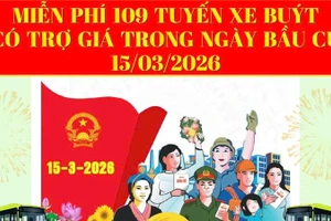 Thành phố Hồ Chí Minh thực hiện miễn vé dịch vụ vận tải hành khách công cộng cho người dân Thành phố trong ngày bầu cử 15/3.