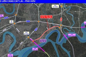 Đầu tư xây dựng đường liên cảng Cát Lái-Phú Hữu-nút giao cao tốc Thành phố Hồ Chí Minh-Long Thành-Dầu Giây và đường Vành đai 3 Thành phố Hồ Chí Minh sẽ giải quyết căn cơ tình trạng ùn tắc giao thông khu vực cụm cảng Cát Lái-Phú Hữu.