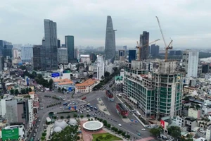 Khu vực ga Bến Thành, điểm đầu tuyến Metro Bến Thành-Cần Giờ. (Ảnh: VÕ LÊ)