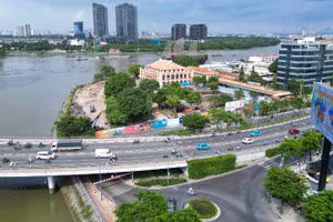 Dự án Công viên văn hóa Bến Nhà Rồng-Khánh Hội và cây xanh công cộng Bến Bạch Đằng. (Ảnh: Thế Anh)