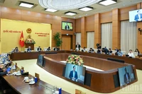 Một buổi họp tại Phiên họp thứ 51, Ủy ban Thường vụ Quốc hội, tháng 11/2025. (Ảnh: DUY LINH)