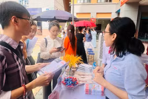 Trong khuôn khổ Tuần lễ việc làm, sinh viên được tiếp cận quy trình tuyển dụng thực tế tại doanh nghiệp.