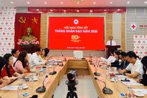 Toàn cảnh Hội nghị tổng kết Tháng Nhân đạo năm 2026.