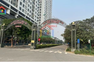 Khu đô thị Geleximco trên đường Lê Trọng Tấn, Hà Nội.