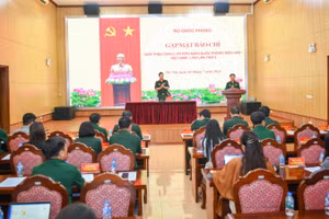 Toàn cảnh buổi gặp mặt báo chí. (Ảnh: THẾ ĐẠI)