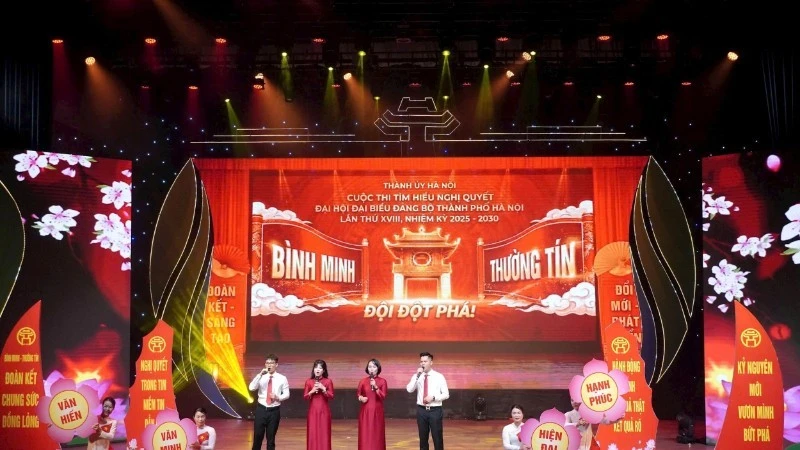 Cuộc thi tìm hiểu Nghị quyết Đại hội XVIII tại Hà Nội thu hút hơn 1 triệu lượt dự thi