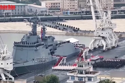 [Video] Nhà lãnh đạo Triều Tiên kêu gọi nâng cao năng lực hải quân 