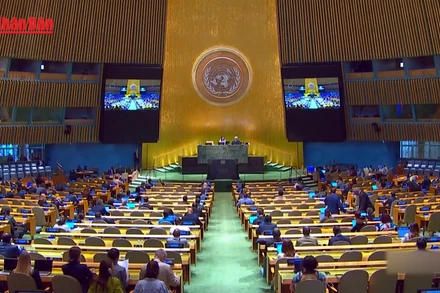 [Video] Đại hội đồng Liên hợp quốc thông qua Tuyên bố New York về giải pháp hai nhà nước