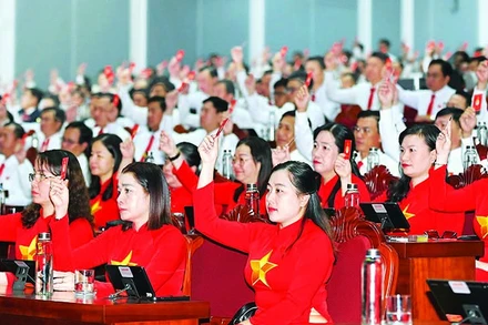 Đại hội đại biểu Đảng bộ tỉnh Cà Mau lần thứ 1, nhiệm kỳ 2025-2030 biểu quyết thông qua các “quyết sách” trong giai đoạn mới.