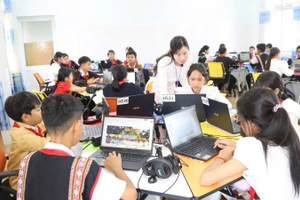 Không gian học tập của học sinh Trường phổ thông dân tộc nội trú-trung học cơ sở Lộc Ninh.