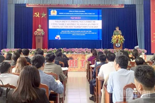 Quang cảnh buổi tập huấn.