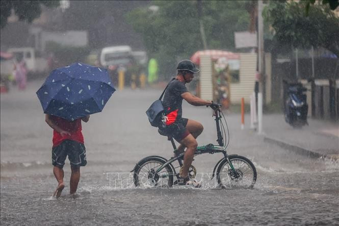 Cảnh ngập lụt sau những trận mưa lớn do ảnh hưởng của bão Wipha tại Quezon, Philippines. (Ảnh tư liệu: THX/TTXVN) Cảnh ngập lụt sau những trận mưa lớn do ảnh hưởng của bão Wipha tại Quezon, Philippines. (Ảnh tư liệu: THX/TTXVN)