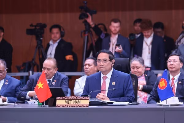 Thủ tướng Chính phủ Phạm Minh Chính tham dự Hội nghị Cấp cao Kỷ niệm 50 năm quan hệ ASEAN-New Zealand. (Ảnh: NHẬT BẮC/VGP)
