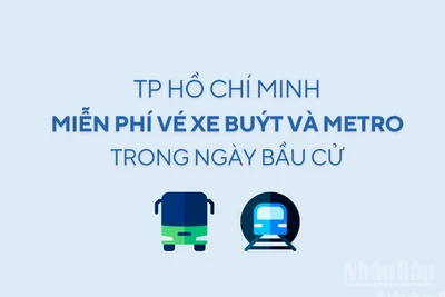 [Infographic] Thành phố Hồ Chí Minh miễn phí vé xe buýt và metro trong ngày bầu cử