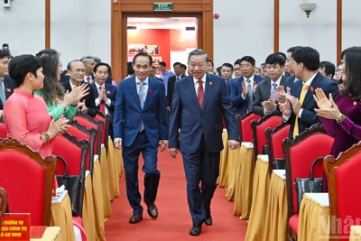 Tổng Bí thư Tô Lâm dự Đại hội đại biểu Đảng bộ Văn phòng Trung ương Đảng nhiệm kỳ 2025-2030.