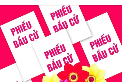 Ảnh minh họa: Tranh tuyên truyền bầu cử Quốc hội khóa XVI.