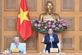 Thủ tướng Chính phủ Phạm Minh Chính chủ trì hội nghị. (Ảnh: Trần Hải).