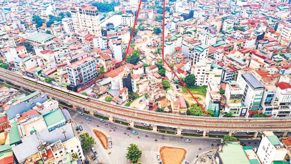 Đoạn tuyến Vành đai 2,5 nối từ đường Cầu Giấy đến khu đô thị mới Dịch Vọng, phường Cầu Giấy, Hà Nội. (Ảnh SÓNG HỮU)