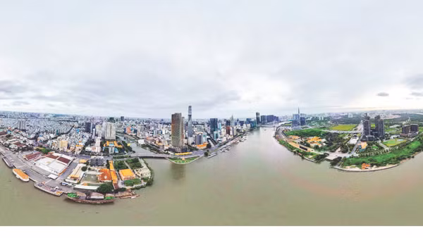 Một góc đô thị Thành phố Hồ Chí Minh. (Ảnh THẾ ANH)