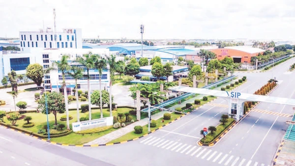 Một góc Khu công nghiệp Việt Nam-Singapore II tại Thành phố Hồ Chí Minh.