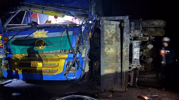 Hiện trường vụ tai nạn.