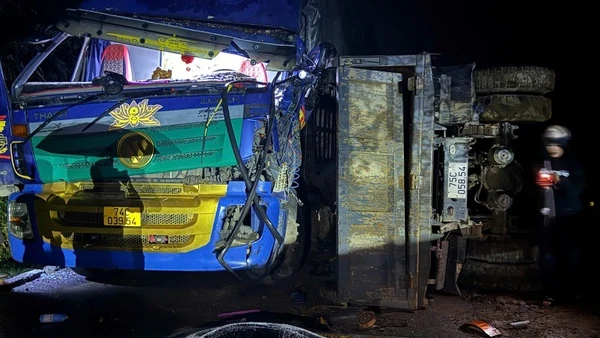 Hiện trường vụ tai nạn.