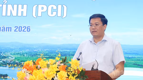 Chủ tịch Ủy ban nhân dân tỉnh Quảng Ngãi Nguyễn Đức Tâm phát biểu kết luận hội nghị.