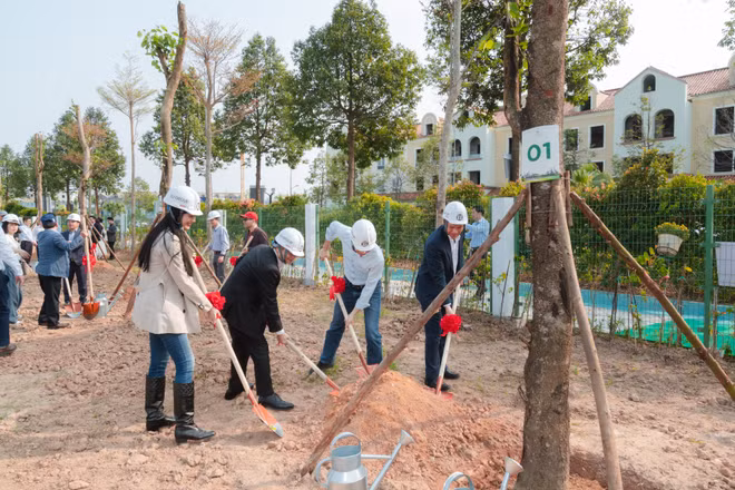  SJ Group đặt mục tiêu trồng mới 10.000 cây xanh và đầu tư phát triển Vườn ươm quy mô lớn tại dự án.