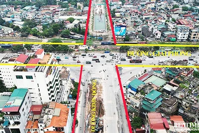 Hà Nội điều chỉnh tổ chức giao thông nút giao Giải Phóng-Kim Đồng