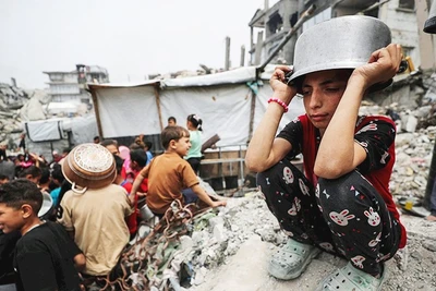 Tình cảnh khó khăn của trẻ em ở Gaza