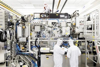 Một cơ sở nghiên cứu và sản xuất chip của Trung Quốc. Ảnh: GETTYIMAGES