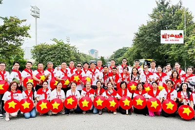 Khối kiều bào tại sự kiện kỷ niệm A80.