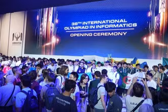 Lễ khai mạc kỳ thi Olympic Tin học quốc tế lần thứ 38 đã diễn ra tại thủ đô Tashkent (Uzbekistan). (Ảnh: IOI)
