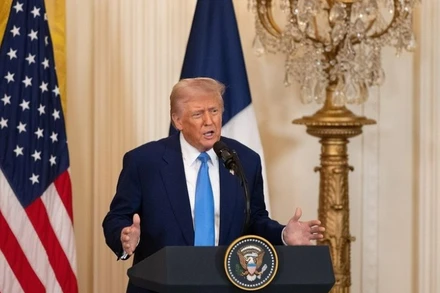 Tổng thống Mỹ Donald Trump trong một bài phát biểu tại Nhà Trắng. (Ảnh: THX/TTXVN)