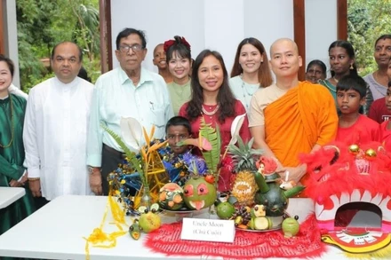 Tết Trung thu Việt Nam đã trở thành một kỷ niệm khó quên với các cháu thiếu nhi Sri Lanka. (Ảnh: Đại sứ quán Việt Nam tại Sri Lanka)