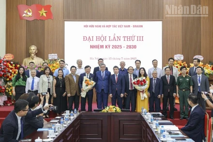 Ban Chấp hành Hội Hữu nghị và hợp tác Việt Nam-Brazil khóa III nhiệm kỳ 2025-2030 ra mắt tại Đại hội. 
