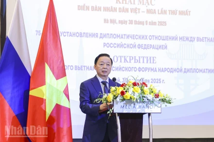 Phó Thủ tướng Trần Hồng Hà phát biểu tại sự kiện. (Ảnh: Đinh Hòa)