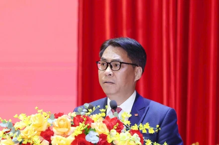 Đồng chí Phan Thăng An, Bí thư Tỉnh ủy, Trưởng Đoàn đại biểu tỉnh Cao Bằng. (Ảnh tư liệu: Phương Hoa/TTXVN)